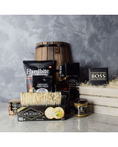 Snacks & Liquor Gourmet Gift Crate