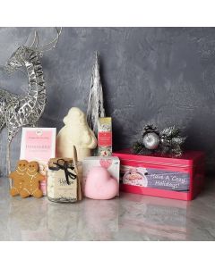 White Christmas Gift Basket
