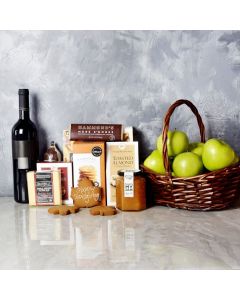 Thanksgiving Fruit & Wine Basket
