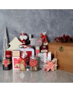 Cozy Holiday Wine Gift Basket