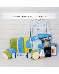 Custom Baby Boy Gift Basket Canada