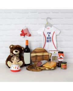 Cheese & Chocolate Baby Gift Set with Wine