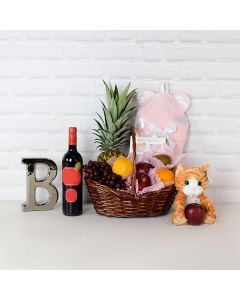 Happy Mom Gift Basket with Wine
