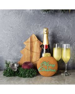 Merry Christmas Champagne Basket