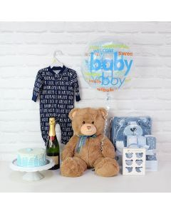 Baby Boy Celebration Gift Basket