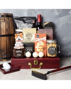 Executive Golf Wine & Snack Gift Set