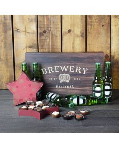 Happy Holidays Beer Basket