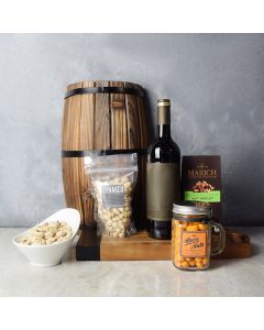 Nutty Surprise Wine Gift Basket