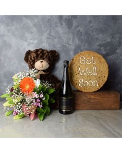 Get Well Soon Cookie & Champagne Gift Set