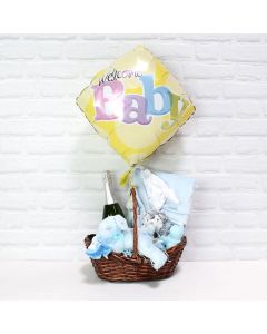 Welcome Baby Boy Celebration Basket