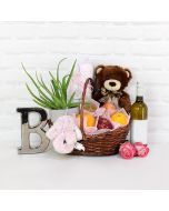Teddy Bear Picnic Baby Gift Set with Wine