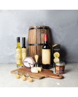 Antipasto & Wine Gift Basket