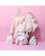 Pink Rabbit Gift Basket