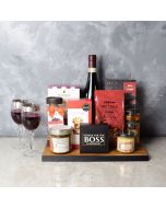 Rustic Wine & Cheese Gift Board